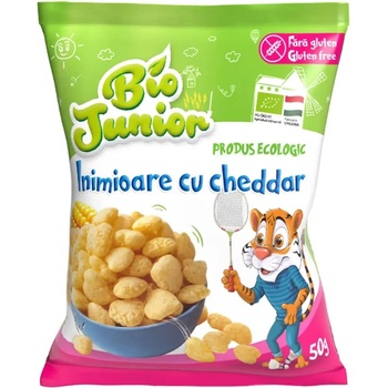 Bio Junior Био царевични сърчица Bio Junior - С чедър, 50 g (BB202703)
