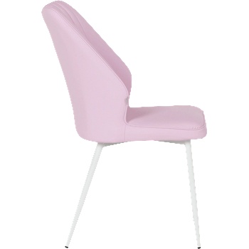 Carmen Трапезен стол laredo 3 y силиконова кожа - розов 14 (3532150)