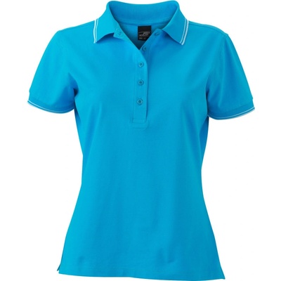 James & Nicholson JN985 modrá turquoise - bílá