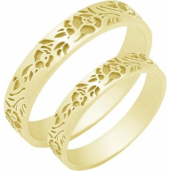 Eppi Romantické snubní prsteny s gravírem kytek Rabia RW43864