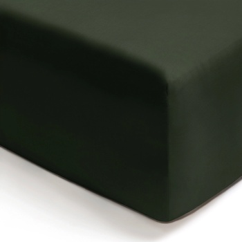 CLARYSSE Единичен чаршаф с ластик GRACE 90 x 200 см, гора зелен, тенсел, Clarysse (CLALFLG006T9030)