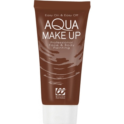 Aqua Make Up na obličej a tělo v tubě hnědý