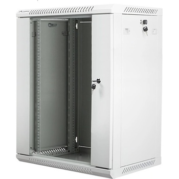 Lanberg Комуникационен шкаф Lanberg WF01-6415-10S, 19", 15U, 600 x 450 x 774, сив (WF01-6415-10S)