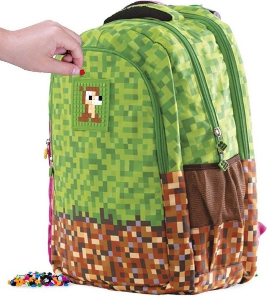 Pixie Crew Minecraft zeleno hnědá