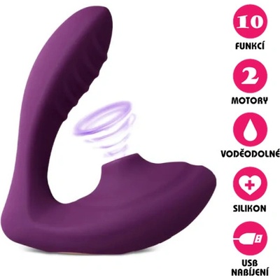 VšeNaSex.cz Silikonový vakuový USB Mary Suction Vibe