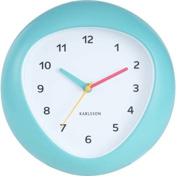 Karlsson Стенен часовник Funky Vibes, светло тюркоазен (KA6049BL)