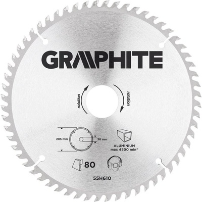 Graphite Pílový kotúč 210 x 30 mm 100 z ALU 55H610