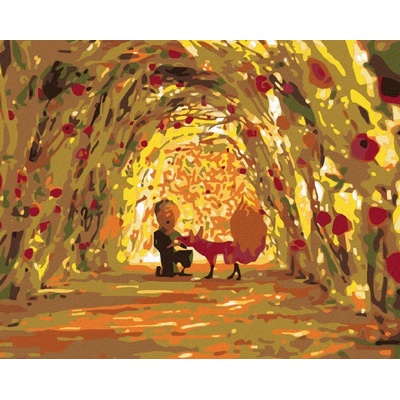 zuty Malování podle čísel princ v tunelu z růží 50 x 40 cm vypnuté plátno na rám 8596530021216