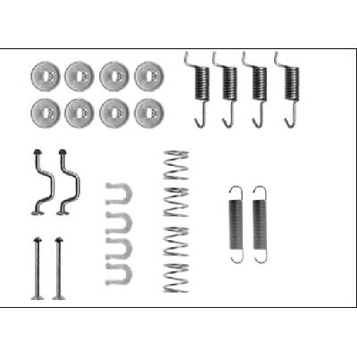 Sada príslużenstva čeľustí parkovacej brzdy TEXTAR 97043500