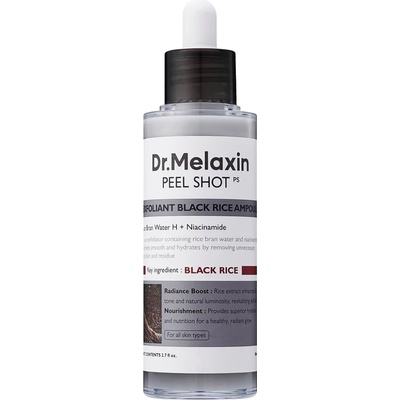 Dr.Melaxin Peel Shot Exfoliating Black Rice Ampoule - Hámlasztó Fekete Rizs Ampulla 80ml