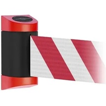 Nástěnná kazeta MIDI Plus, červeno-černá – červeno-bílé pásmo 2 m (š. 150 mm)