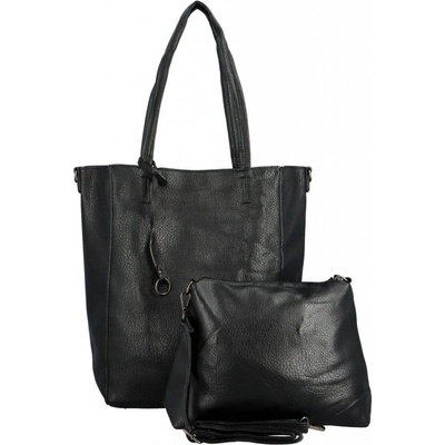 Stylová sada kabelka přes rameno a crossbody Leonita černá