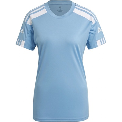 adidas Women's Squad 21 Short-Sleeve Performance Gym Top - Blue