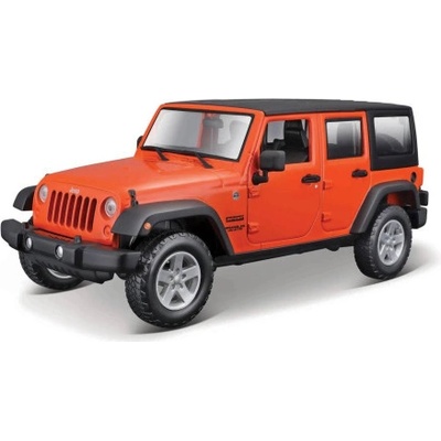 Maisto 2015 Jeep Wrangler Unlimited metal oranžová 1:24