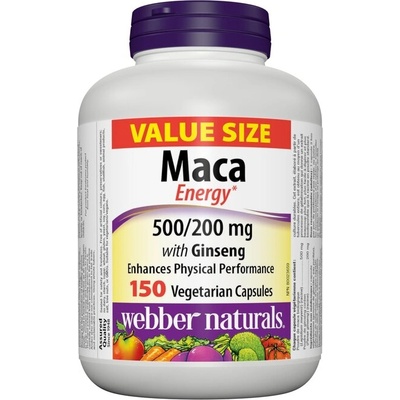 Webber Naturals Мака Енерджи (Мака + Корейски Женшен) 150 V капсули | Webber Naturals (3699 WN)