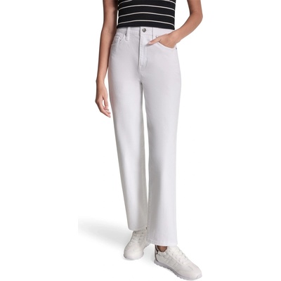 DKNY Дънки DKNY DKNY Jeans Hi Rise Classic Straight Denim Jeans - White