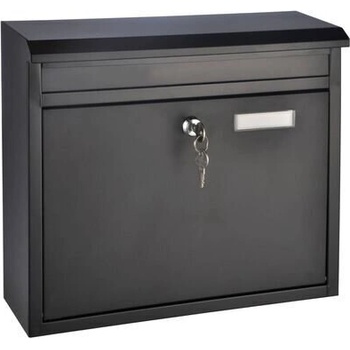 Пощенска кутия, черна, 36x12x32 см