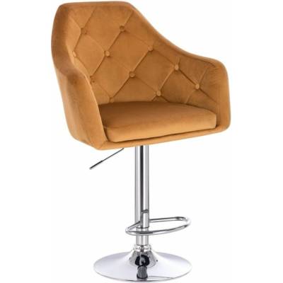 LuxuryForm Design Andora Velur na striebornom tanieri medová