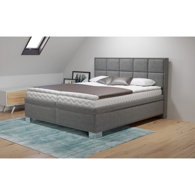 MAWS Larnaca boxspring s úložným prostorem potah tmavě šedá Lt. 14 matrace exclusive