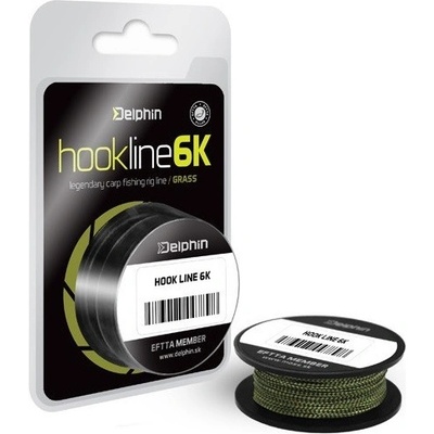 DELPHIN šňůra HOOKLINE 6k Grass 20m 25lb