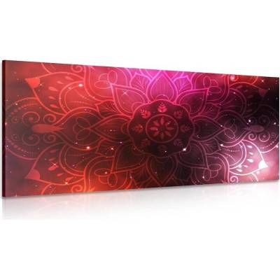 Obraz Mandala s galaktickým pozadím - 120x60