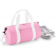 BagBase Mini Barrel Bag BG140S Růžová Classic Růžová/bílá 40 x 20 x 20 cm