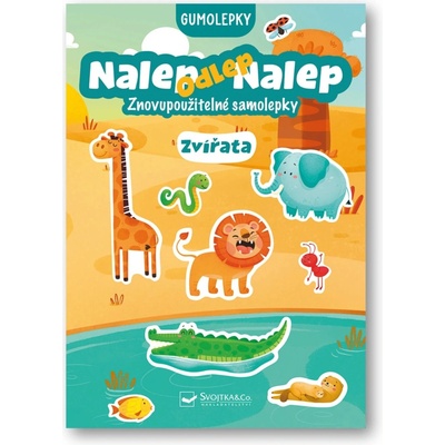 Nalep odlep nalep! gumolepky zvířata – Zboží Dáma