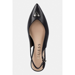 Guess обувки с ток от кожа YANNICKE2 (FLT2CK.LEA05.BLACK)