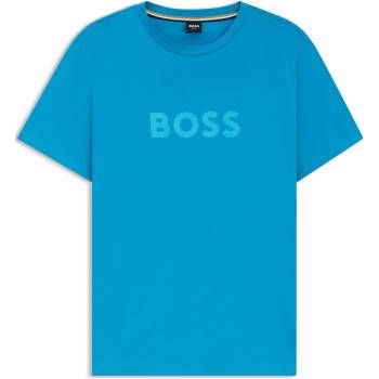 Boss Тениска Boss Men's HBW Logo T-Shirt Logo Printed - Turquoise/Aqua