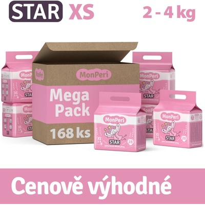 MonPeri STAR XS 2-4 kg 1 168 ks
