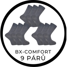 Bambox MEGAPACK 9párov BX-COMFORT české kvalitné bambusové ponožky