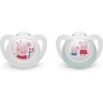 Nuk биберон залъгалка силикон 6-18 мес. , 2бр. , Peppa Pig (10176335)