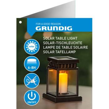 Grundig Жълта настолна лампа SOLAR, Grundig
