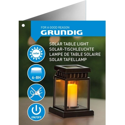 Grundig Жълта настолна лампа SOLAR, Grundig