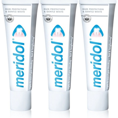 Meridol Gum Protection Whitening bieliaca 3 x 75 ml