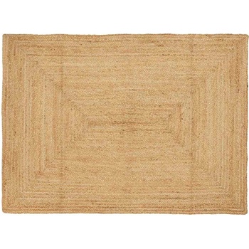 vidaXL Килим за площ Бежово 120 x 170 cm юта (42010395)