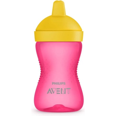 Philips AVENT Неразливаща се чаша с твърд накрайник 300мл, 18м+, ЧЕРВЕНА (00A.0527.002)