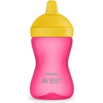 Philips AVENT Неразливаща се чаша с твърд накрайник 300мл, 18м+, ЧЕРВЕНА (00A.0527.002)