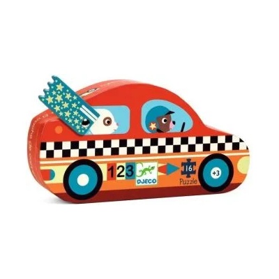 DJECO - Детски пъзел - Състезателна кола (DJ07273)