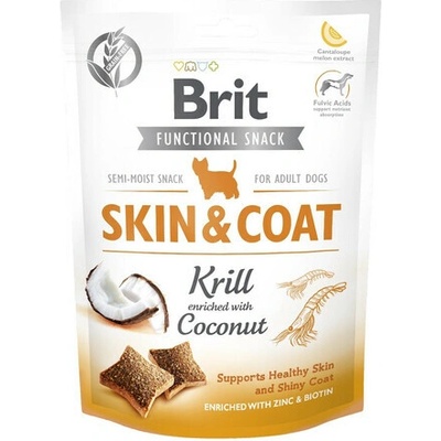 BRIT Care Dog Functional Snack Skin&Coat Krill krillová pochúťka pre srsť 150 g