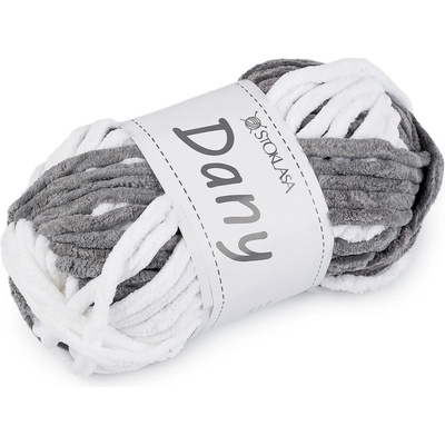 Pletací žinylková příze Dany 100 g Varianta: 4 šedá, Balení: 1 ks 60672/156957/281784
