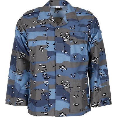 Bunda MFH Americká poľná BDU chocolate chip blue camo