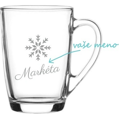 Personalizovaný hrnček s vločkou a menom 300 ml