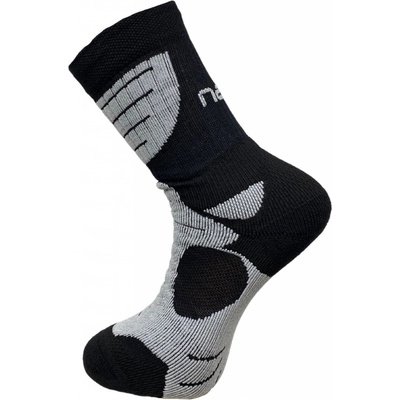 Nanosox PRO AN-ATOMIC ponožky čierna a sivá