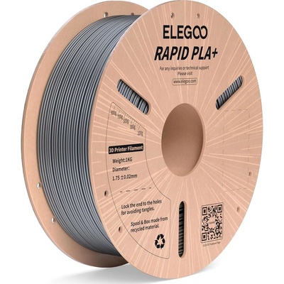 Elegoo rapid pla+ 1.75, 1 кг, сребрист (rplap1s)