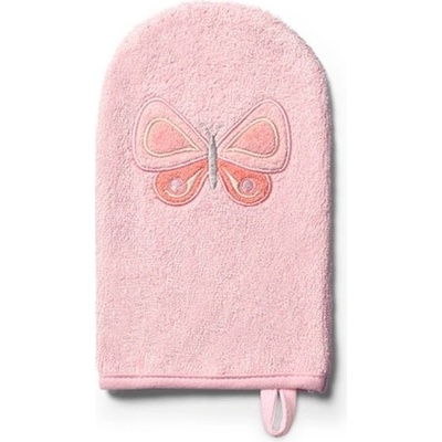 Baby Ono bambusová žínka na koupání Motýlik růžová