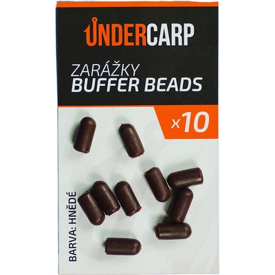 UnderCarp Zarážky Buffer Beads Hnědé 10ks