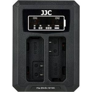 JJC Camera Charger Dual Channel Battery Charger Dual Usb For Nikon en-EL14/EN-EL14a