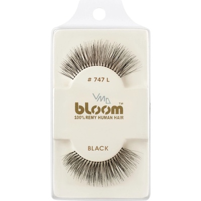 Bloom Natural nalepovacie riasy z prírodných vlasov No. 747L Black
