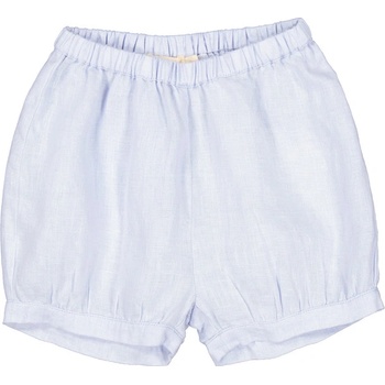 MarMar Lněné šortky Pabi Blue Mist